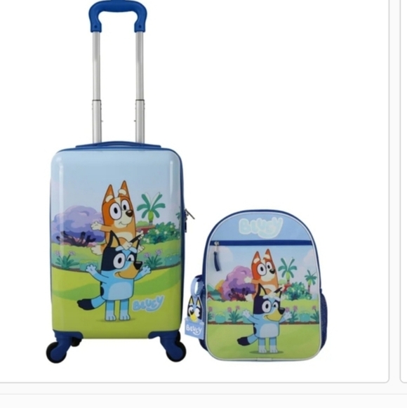 Other - Kids Licensed Carry-on & Backpack Luggage Set, new, Bluey
